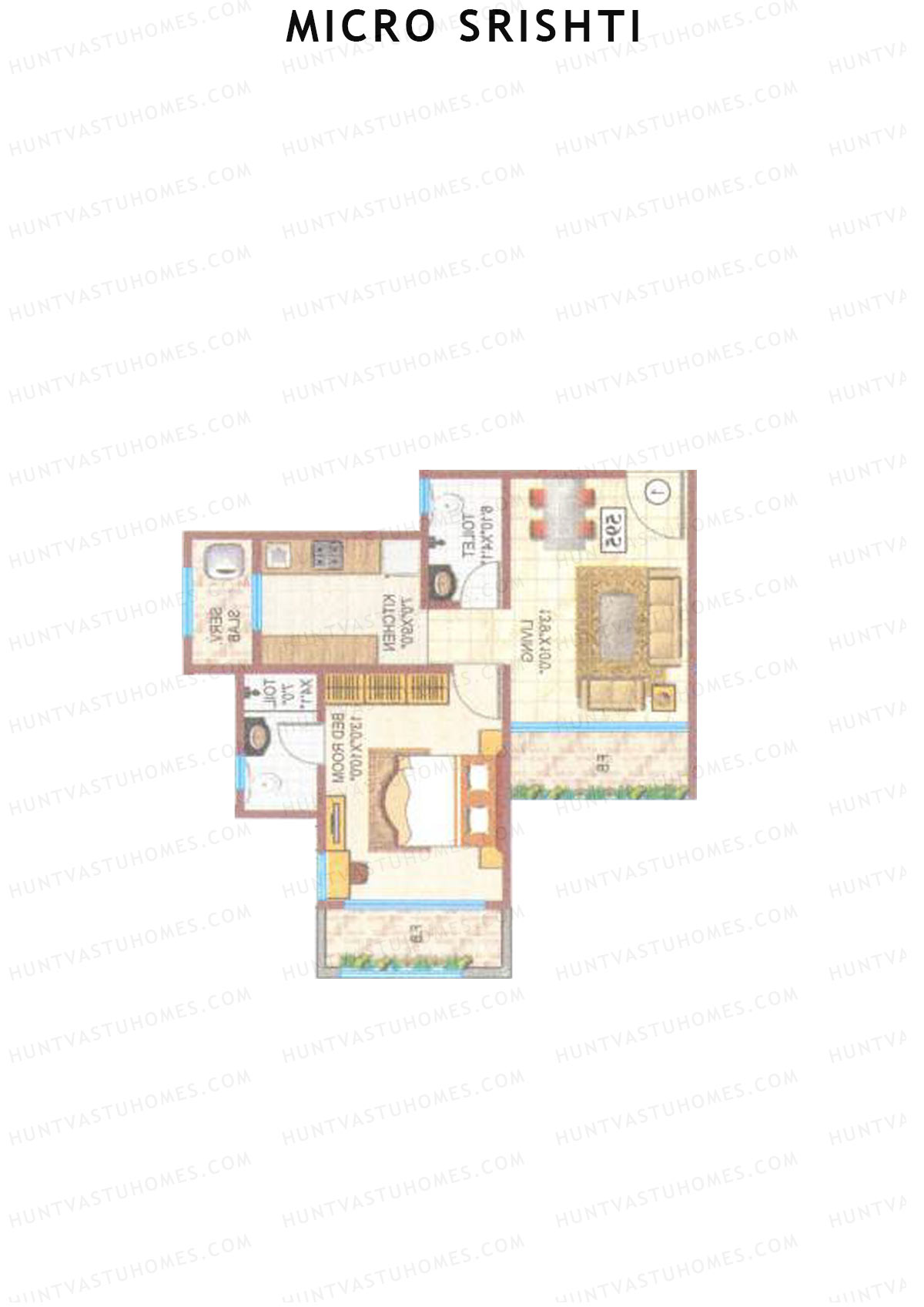 Micro Srishti Tower A Unit 3 Floor Plan