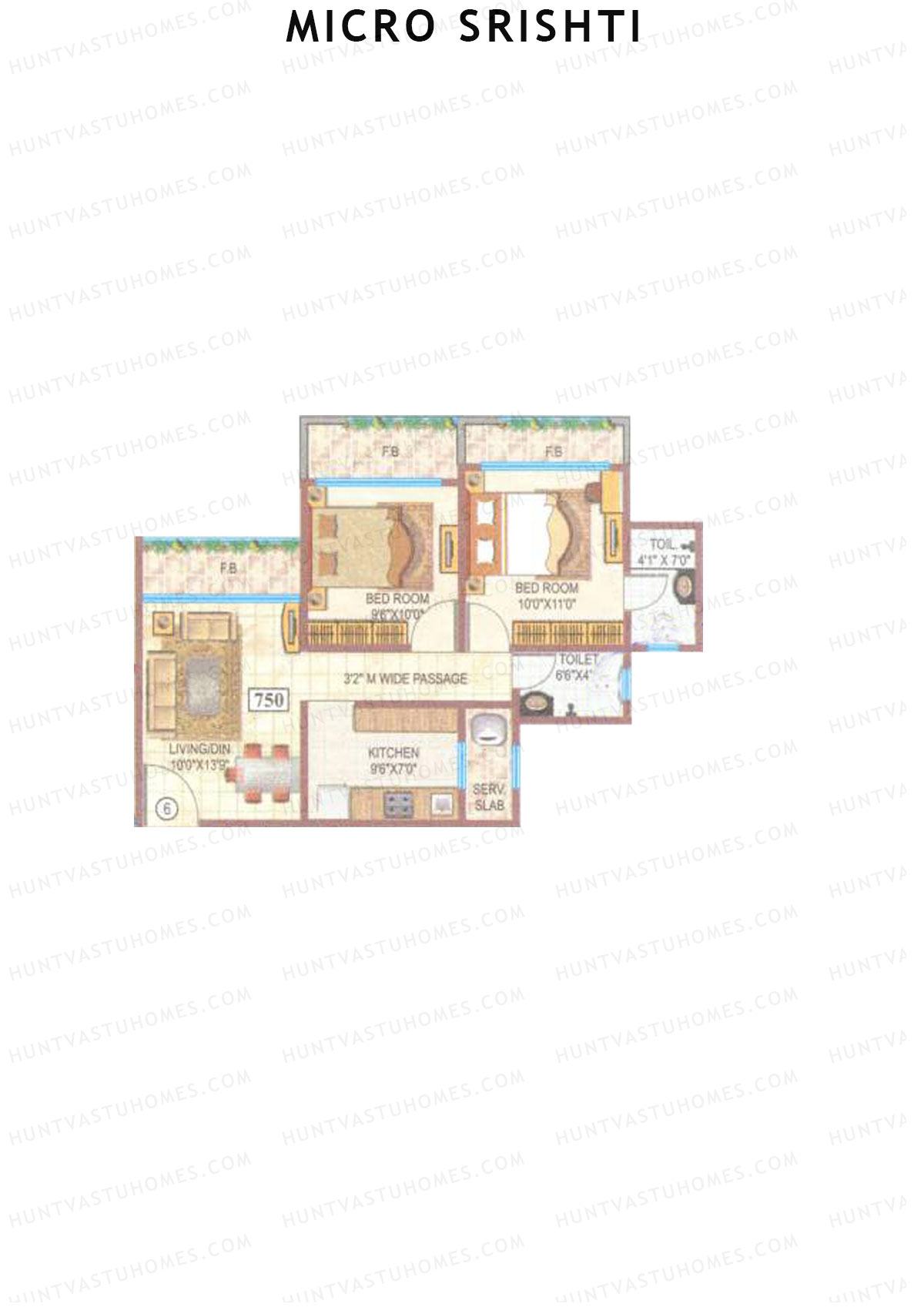 Micro Srishti Tower A Unit 6 Floor Plan