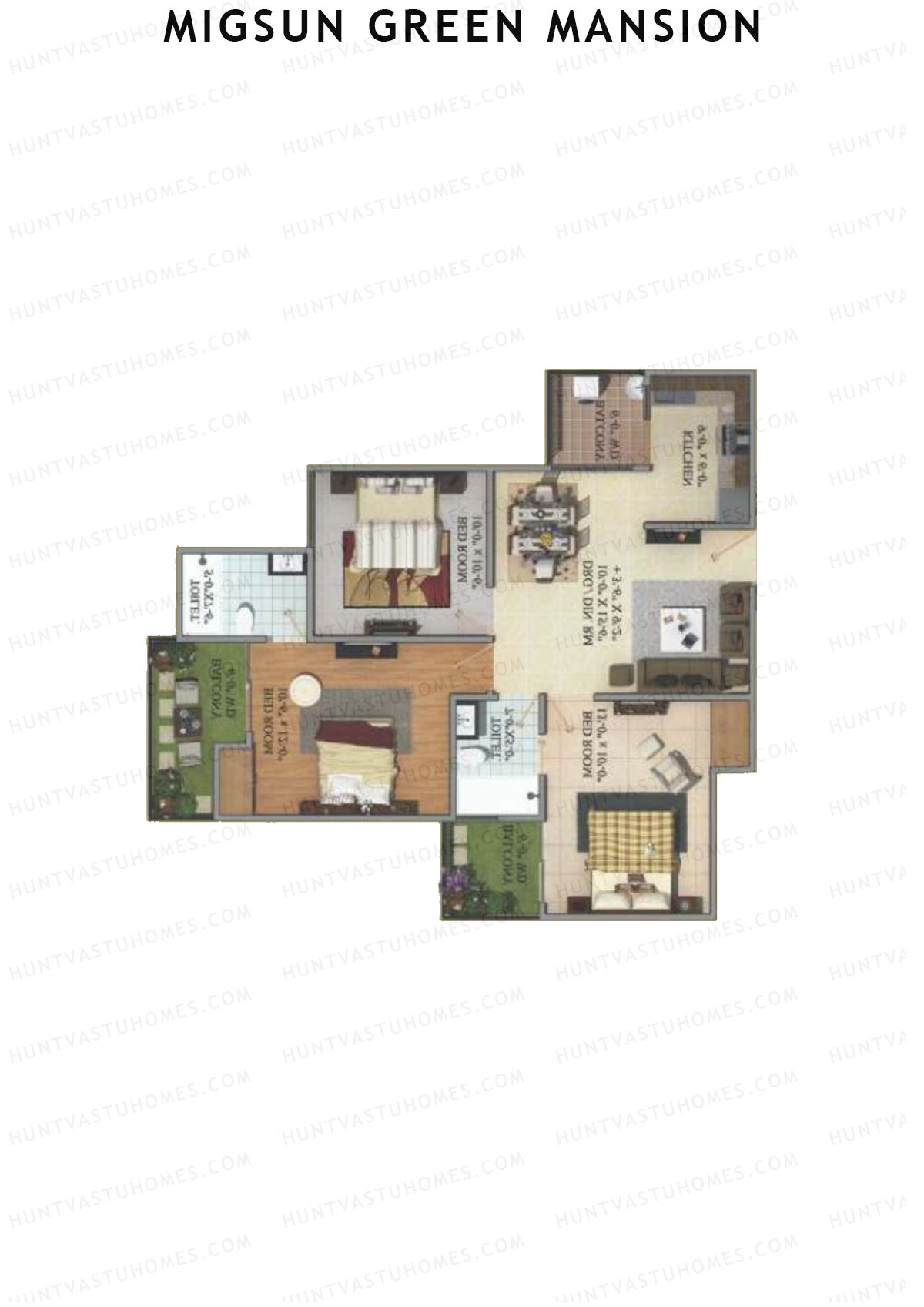 Migsun Green Mansion Imperial Unit 9 Floor Plan