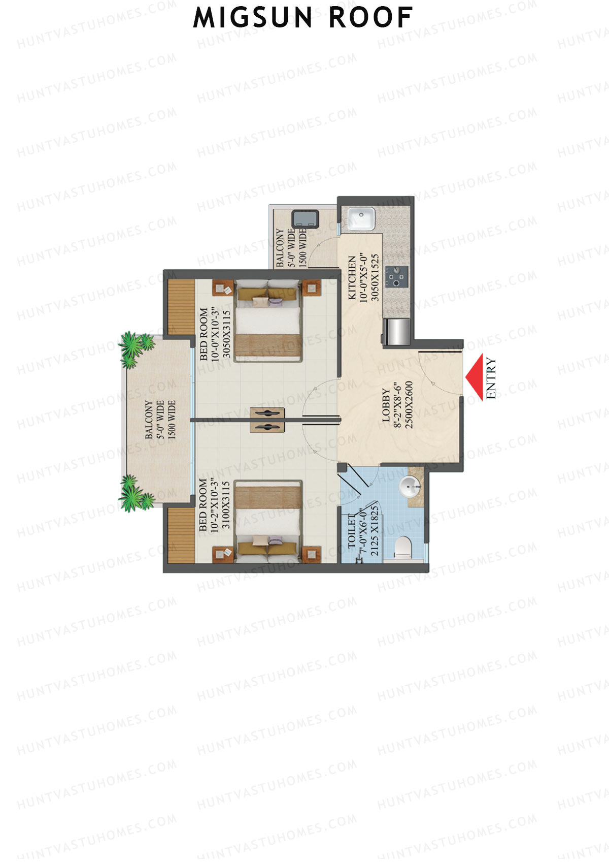 Migsun Roof A Sun 1 Unit 3 Floor Plan