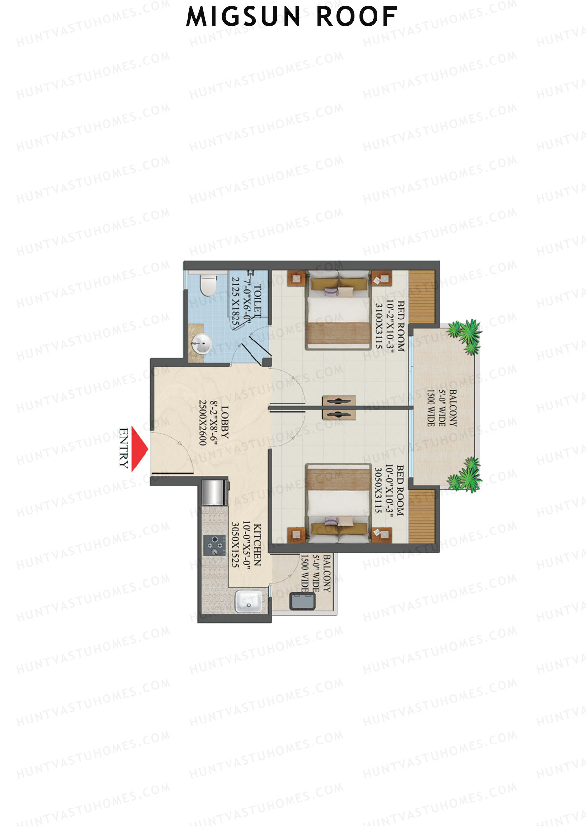 Migsun Roof A Sun 3 Unit 1 Floor Plan