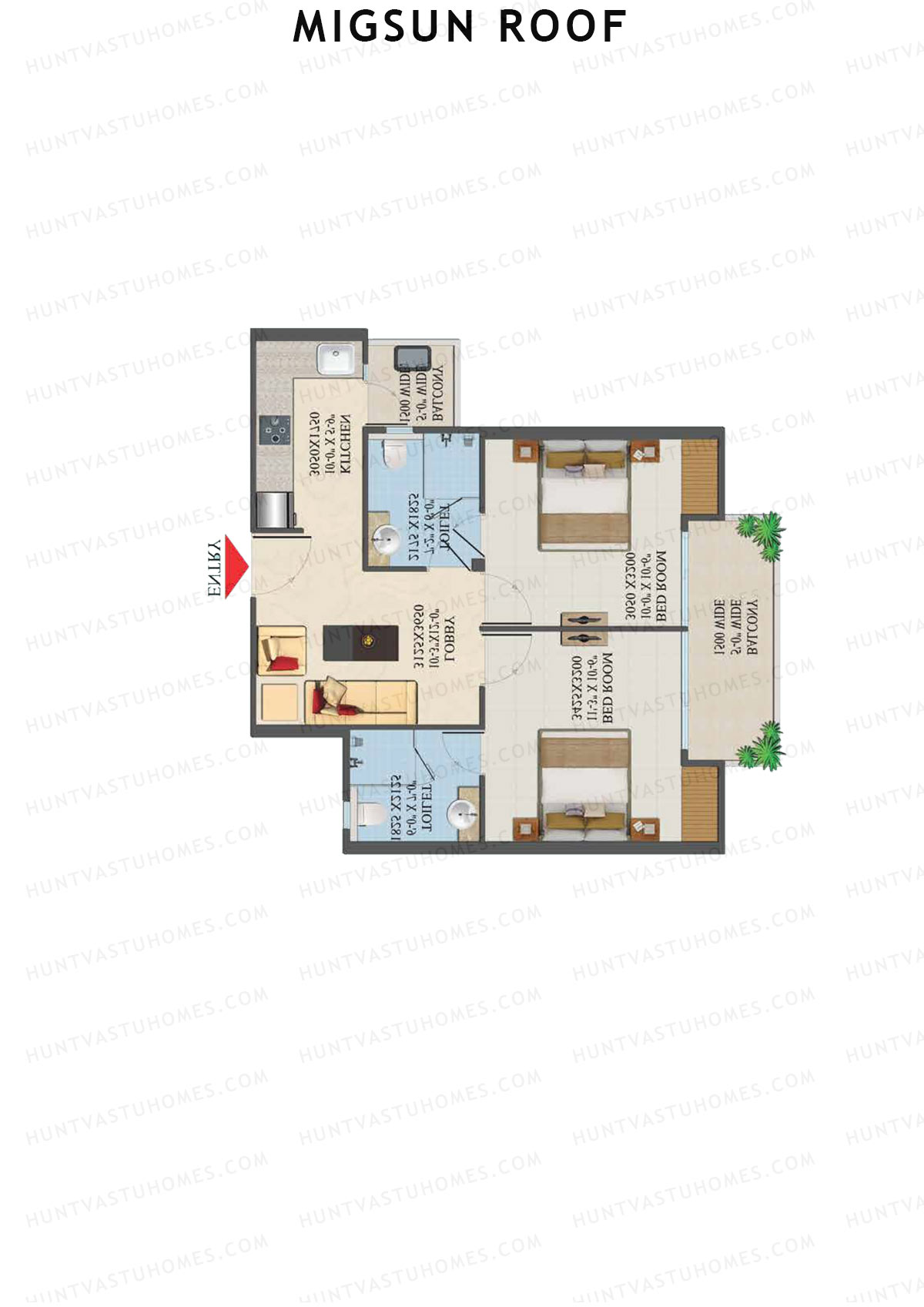 Migsun Roof B1 Sun 4 Unit 4 Floor Plan