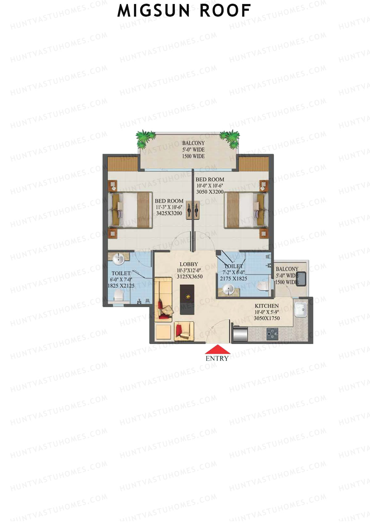 Migsun Roof B3 Sun 6 Unit 8 Floor Plan