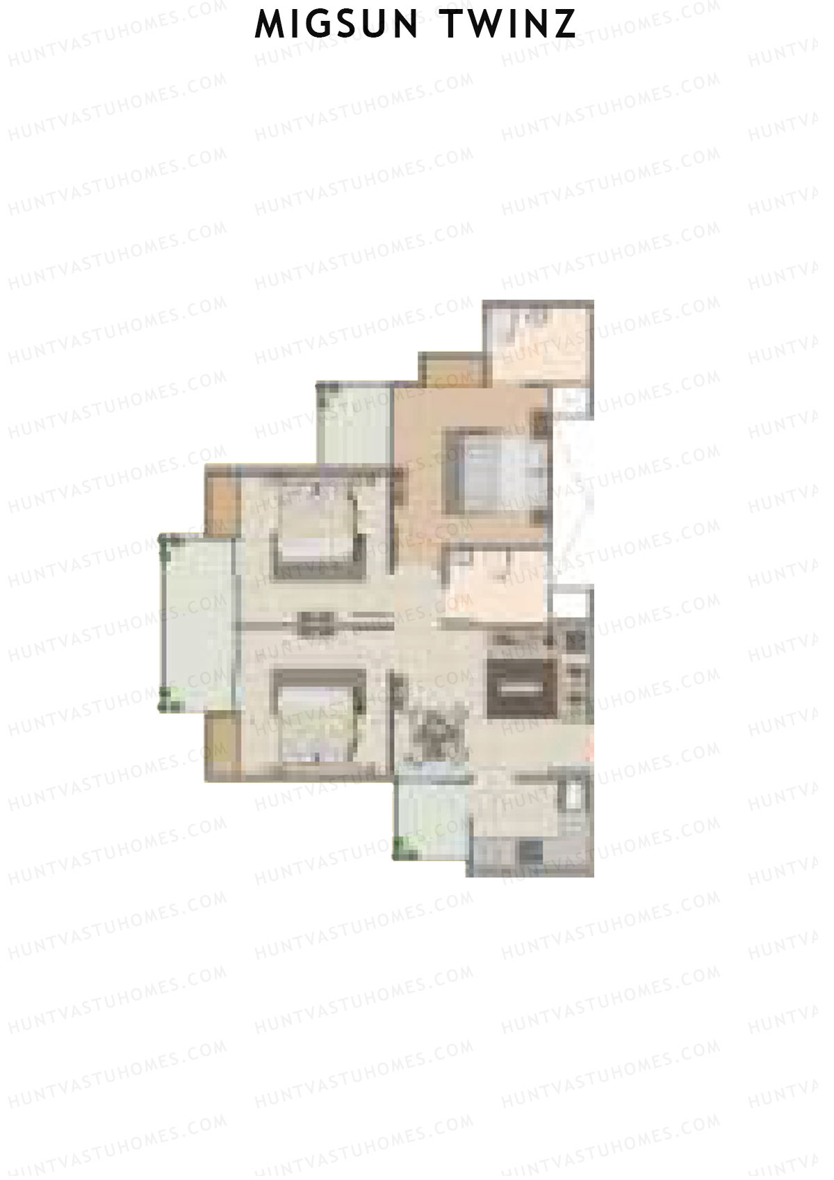 Migsun Twinz Sun 10 Unit 5 Floor Plan