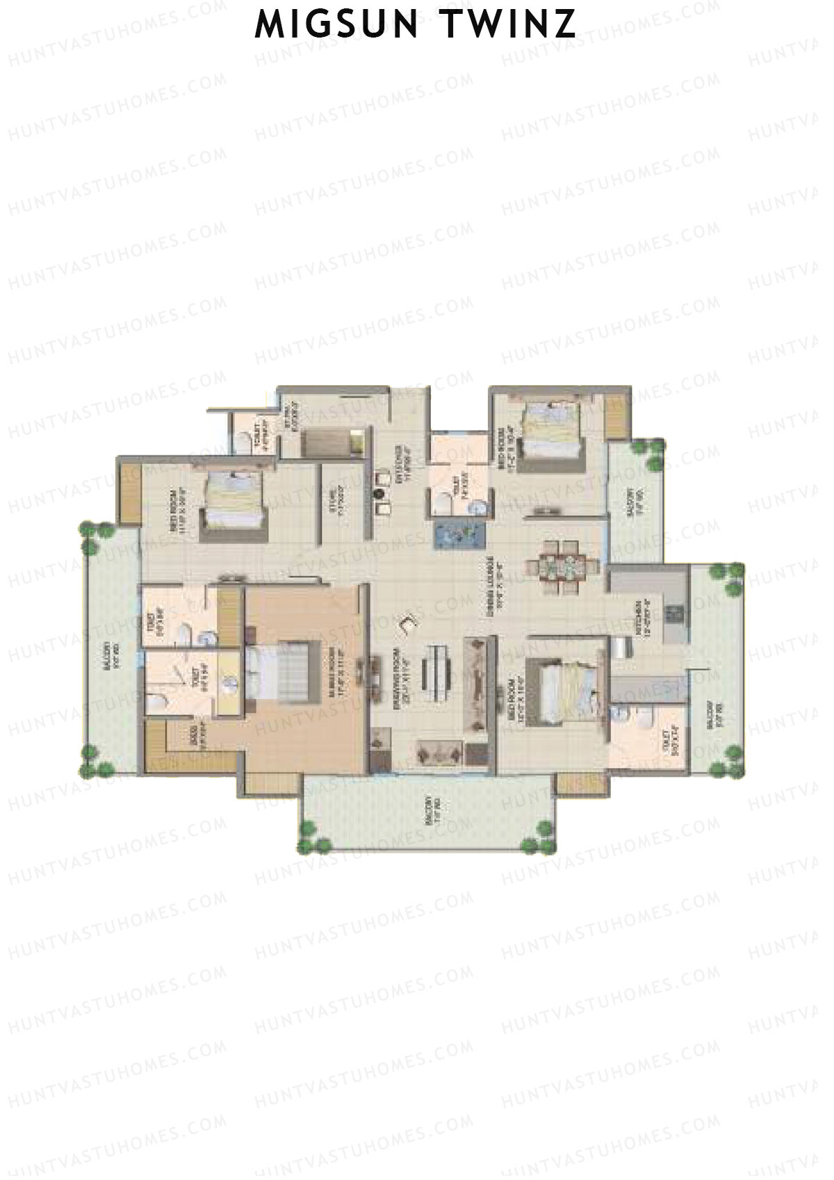 Migsun Twinz Sun 10 Unit 6 Floor Plan