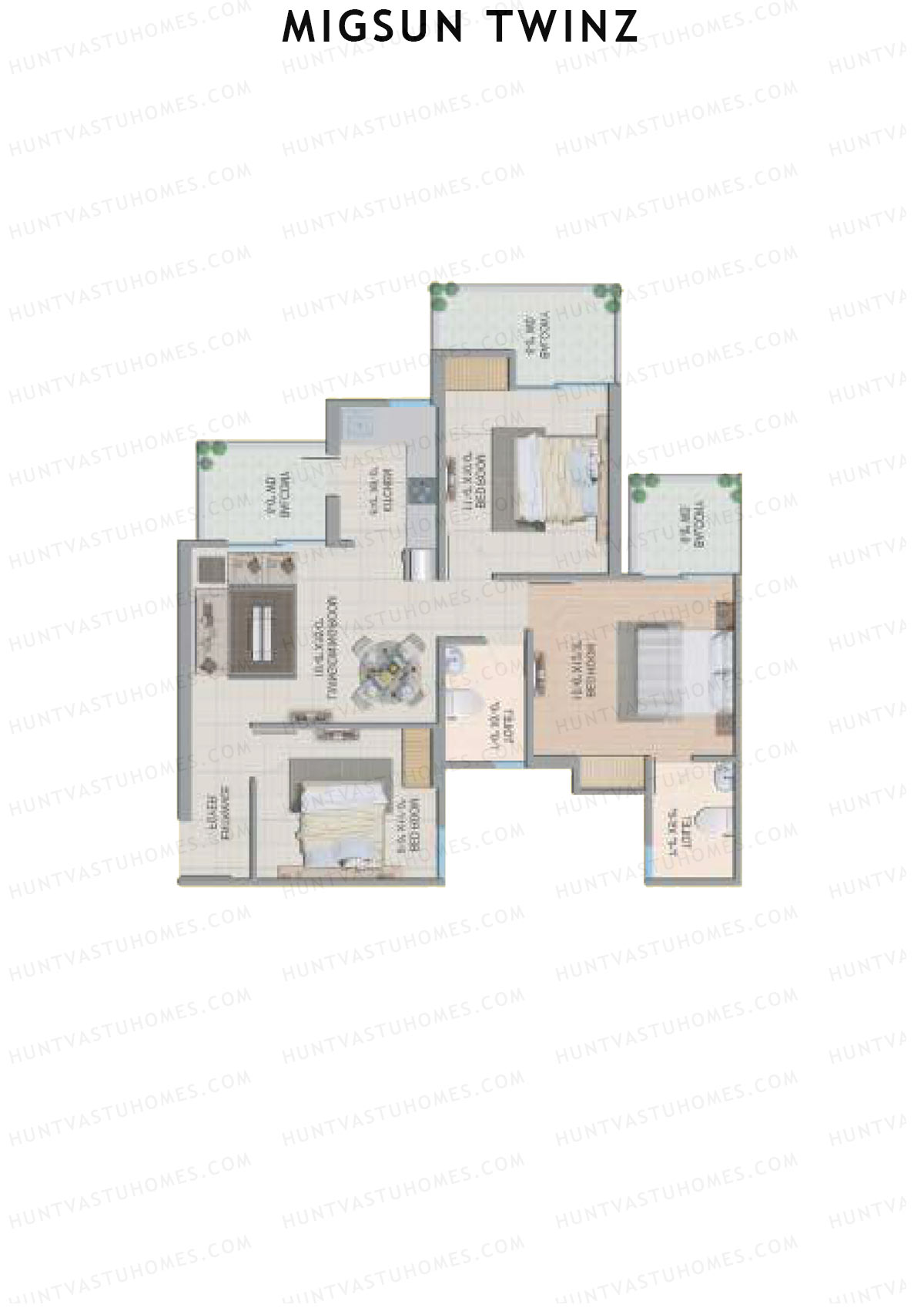 Migsun Twinz Sun 2 Unit 6 Floor Plan