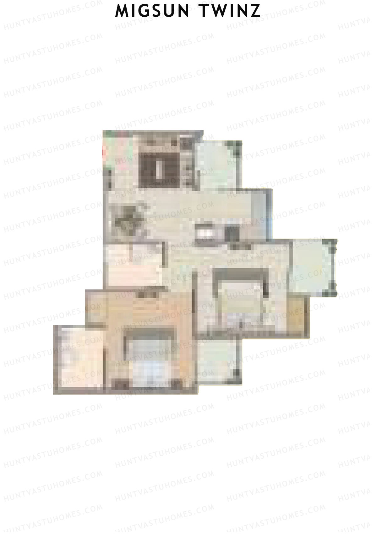 Migsun Twinz Sun 9 Unit 3 (Type B) Floor Plan