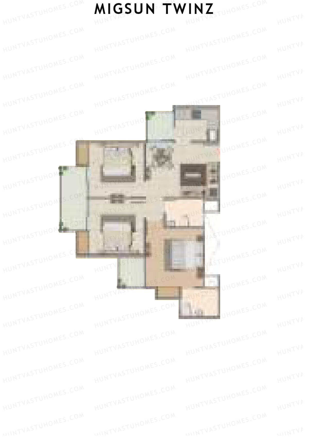 Migsun Twinz Sun 9 Unit 5 Floor Plan