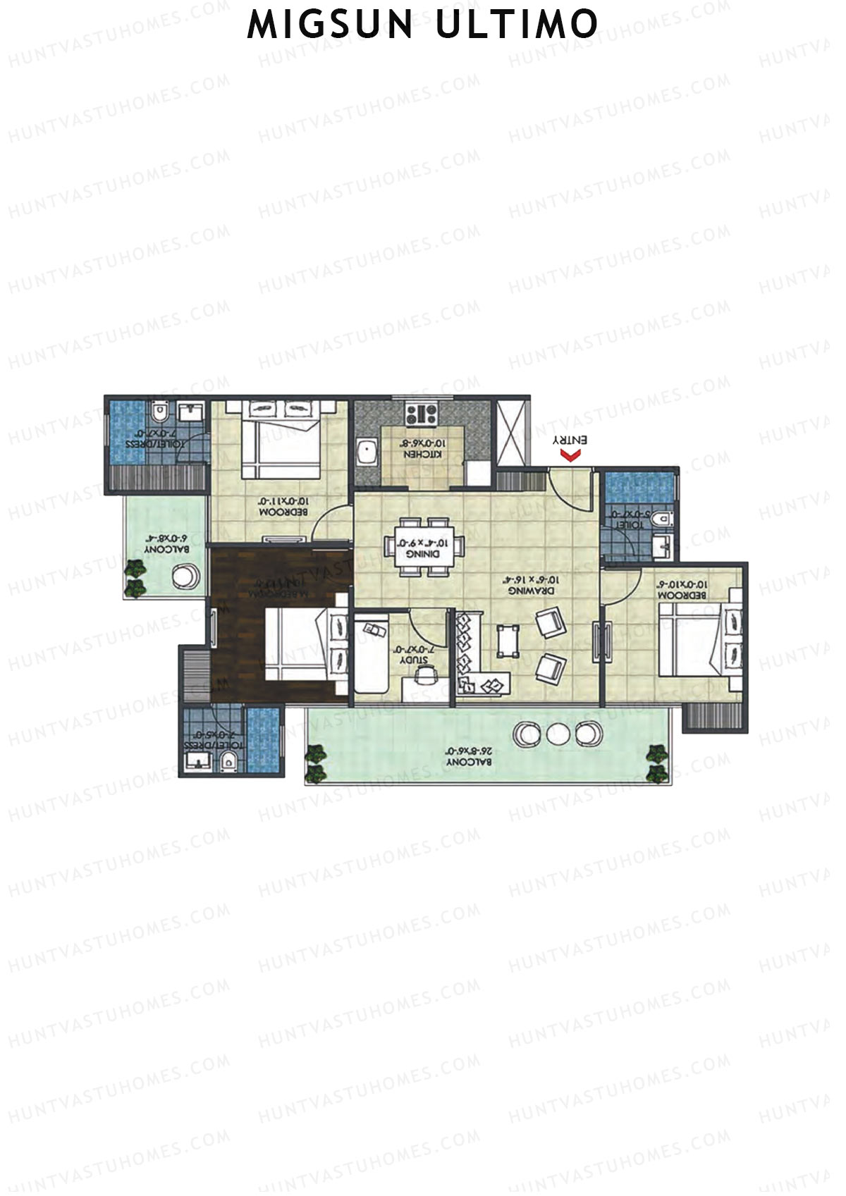 Migsun Ultimo Sun 1 Unit 10 Floor Plan