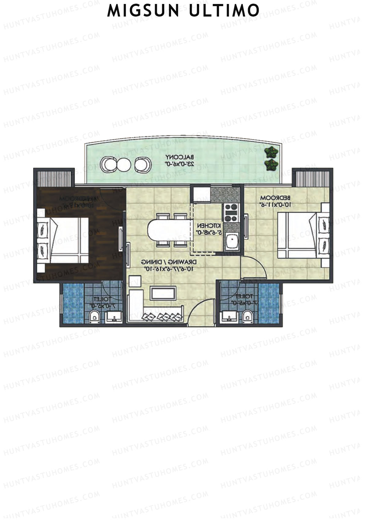 Migsun Ultimo Sun 1 Unit 5 Floor Plan