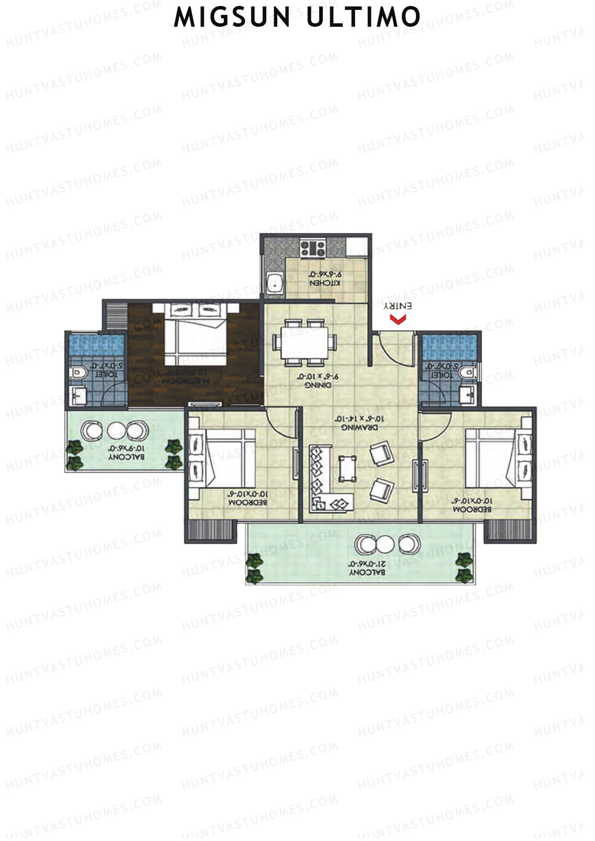 Migsun Ultimo Sun 1 Unit 8 Floor Plan