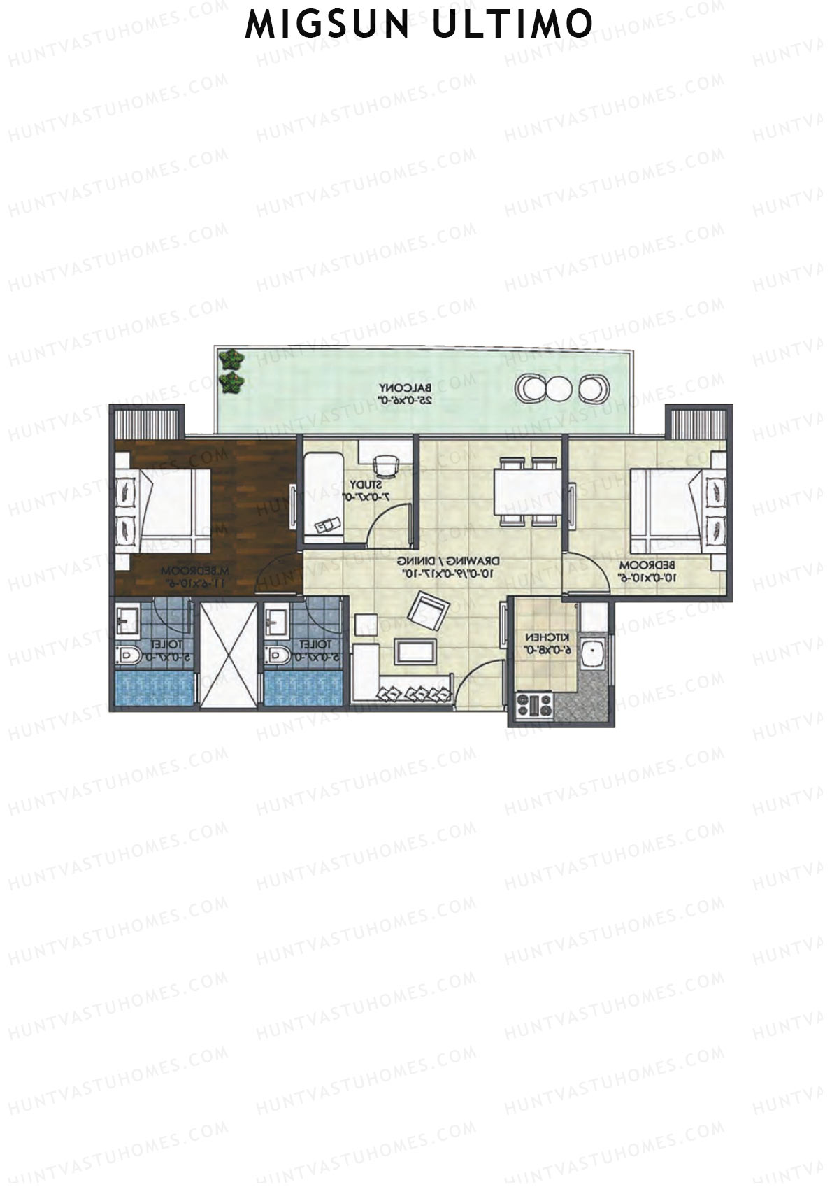 Migsun Ultimo Sun 2 Unit 2 Floor Plan