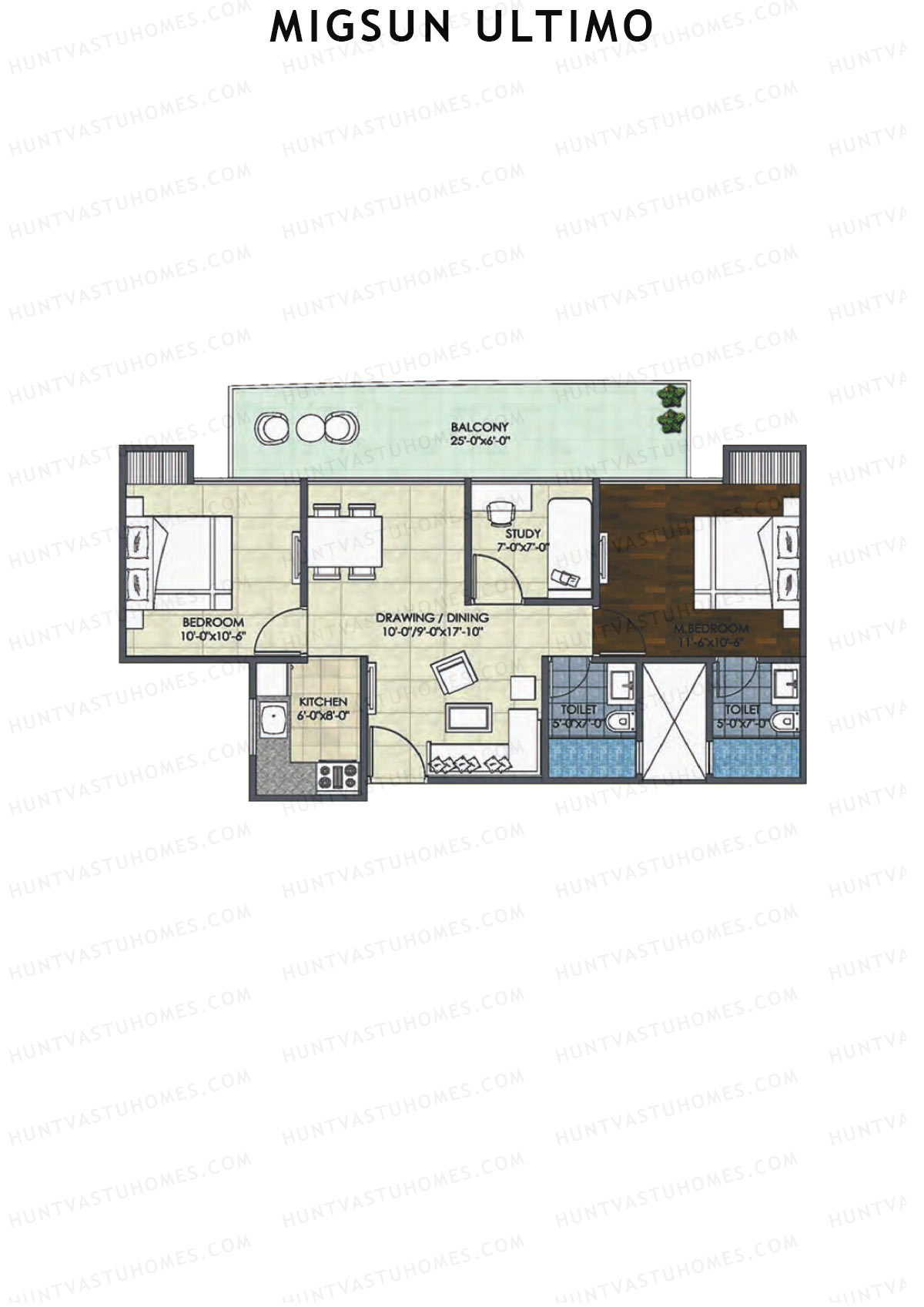 Migsun Ultimo Sun 2 Unit 3 Floor Plan