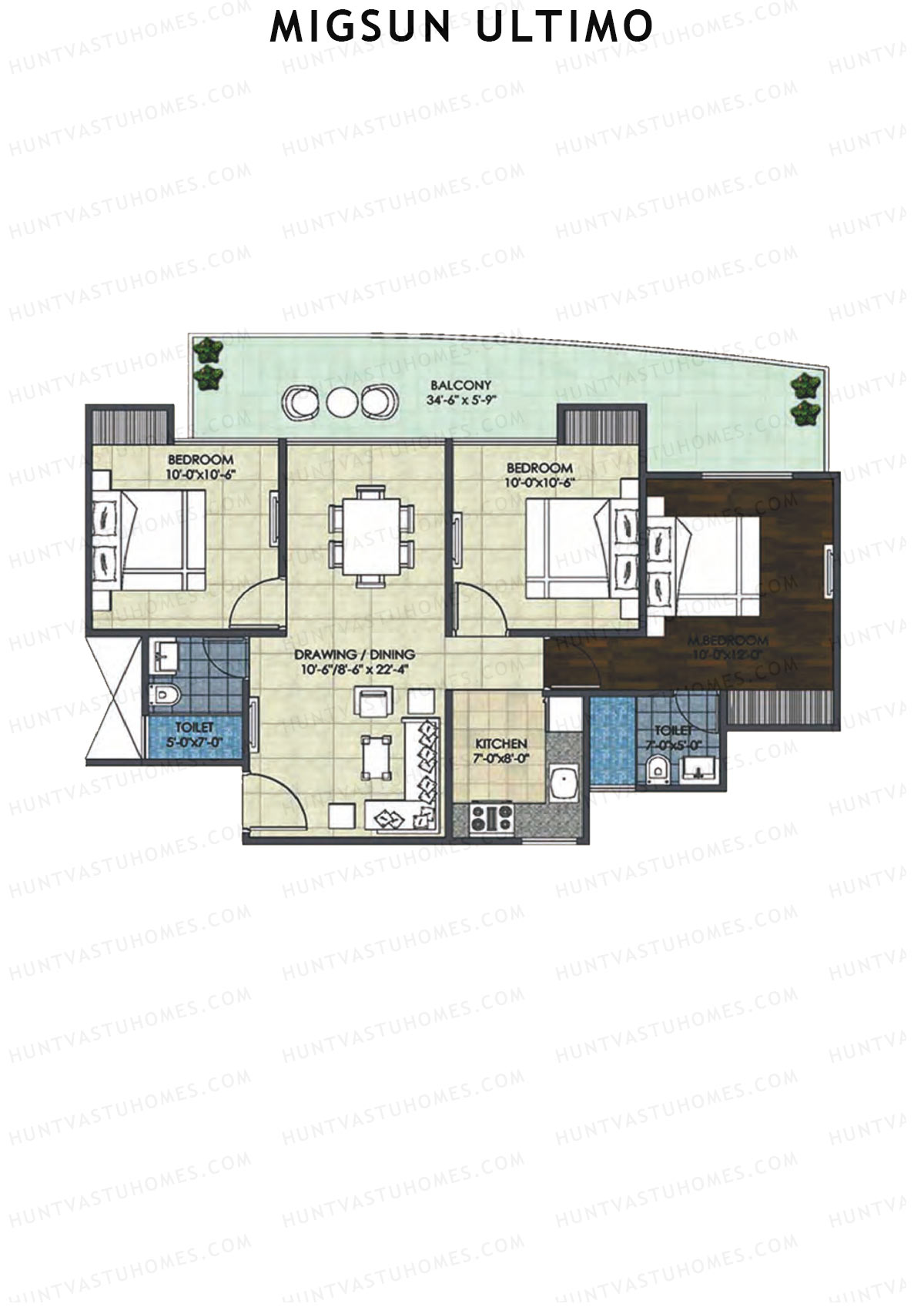 Migsun Ultimo Sun 2 Unit 4 Floor Plan