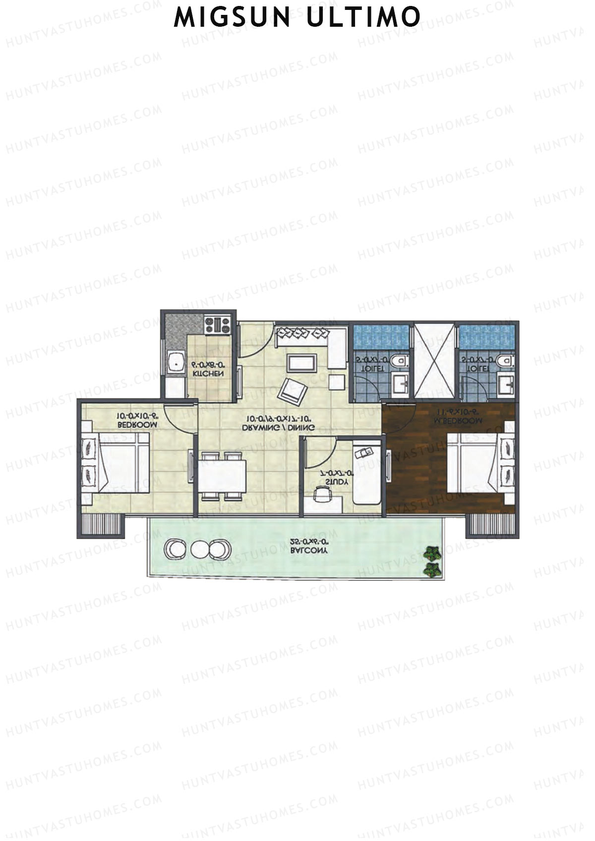 Migsun Ultimo Sun 2 Unit 6 Floor Plan