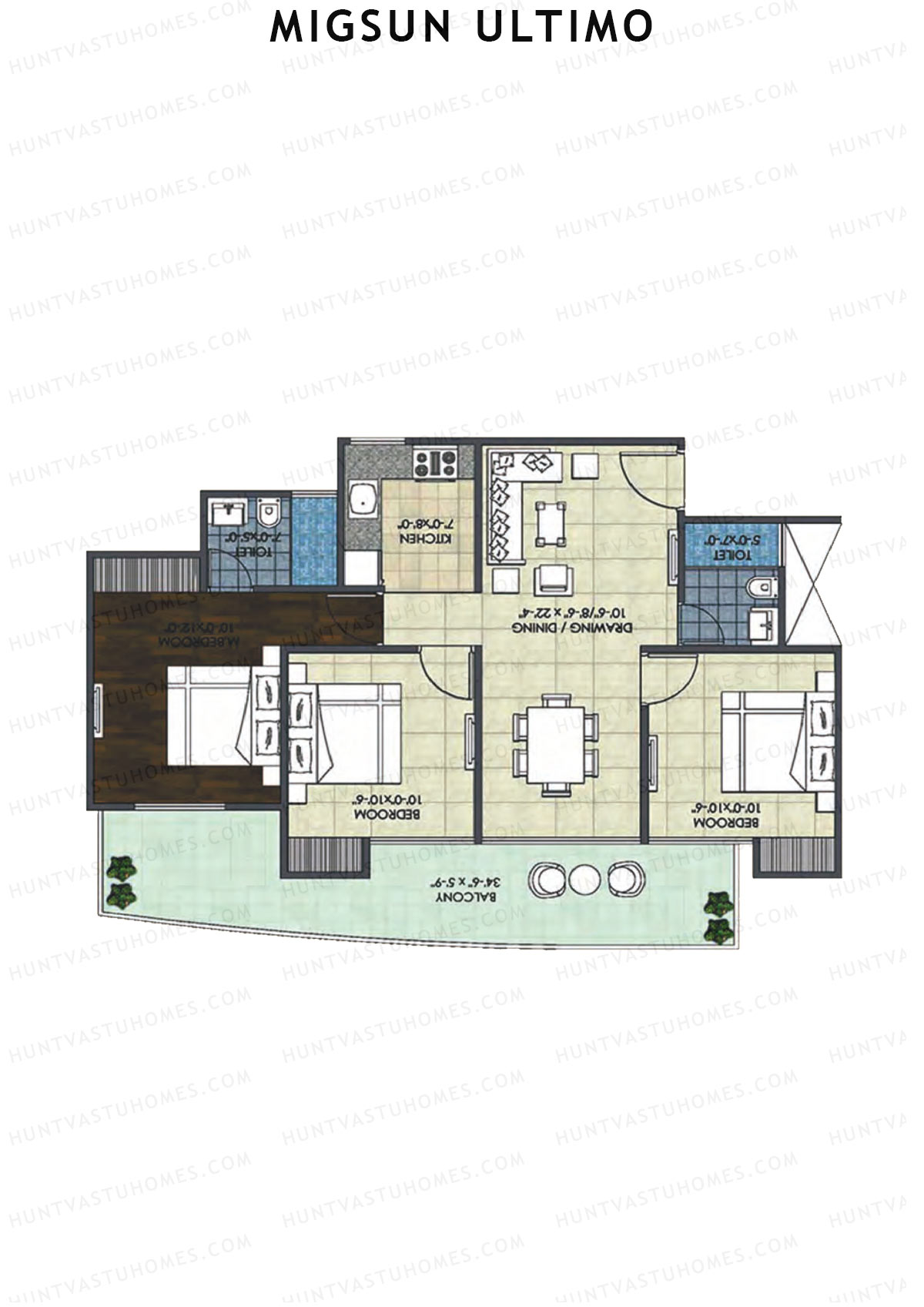 Migsun Ultimo Sun 2 Unit 8 Floor Plan