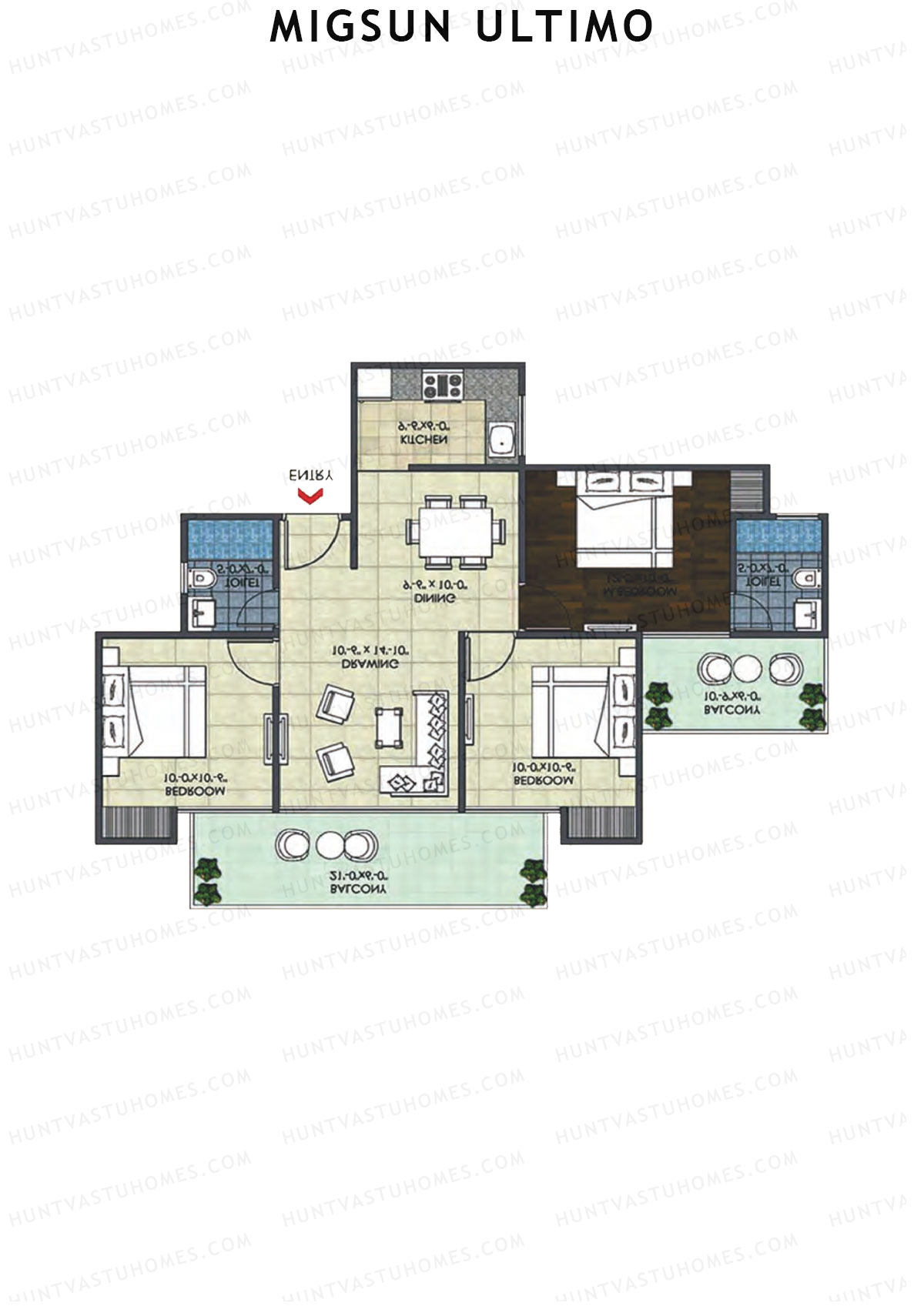 Migsun Ultimo Sun 3 Unit 8 Floor Plan