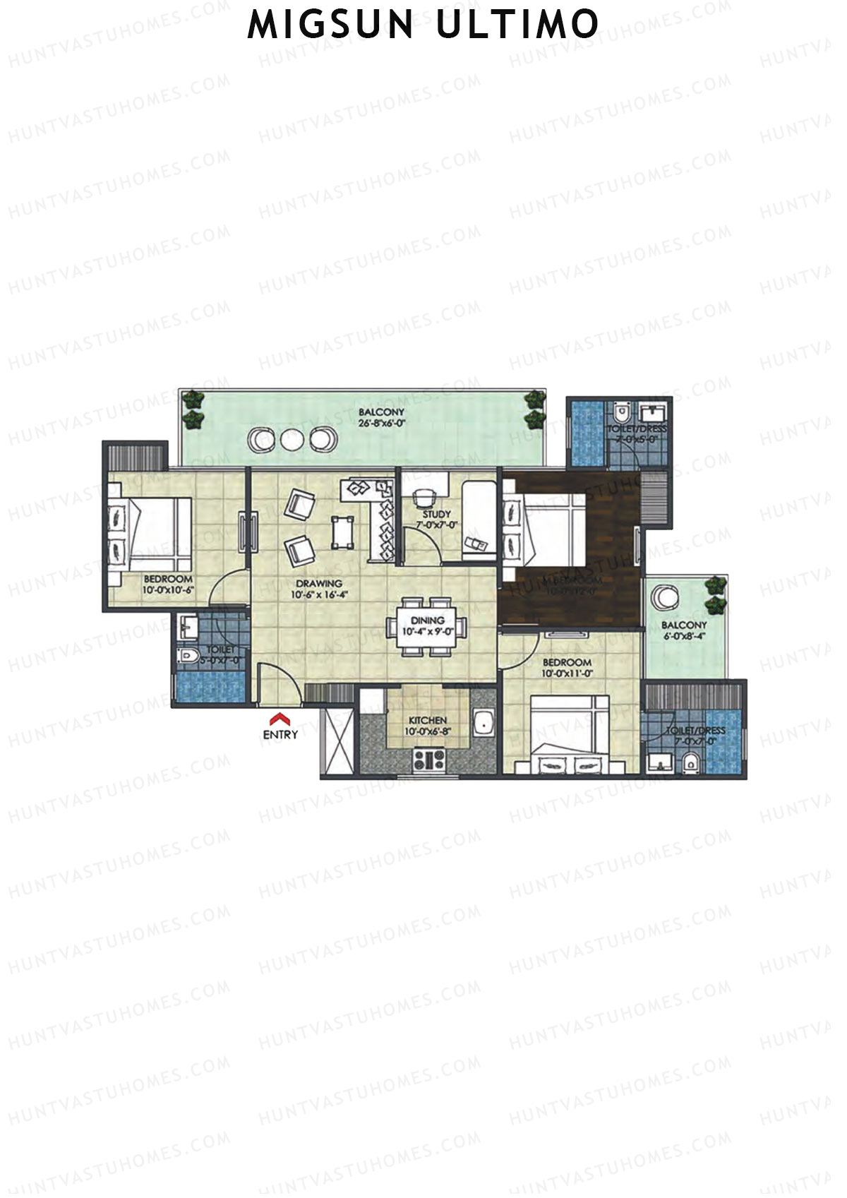 Migsun Ultimo Sun 4 Unit 10 Floor Plan