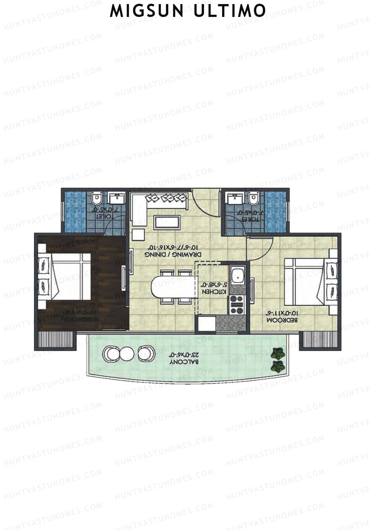 Migsun Ultimo Sun 4 Unit 2 Floor Plan