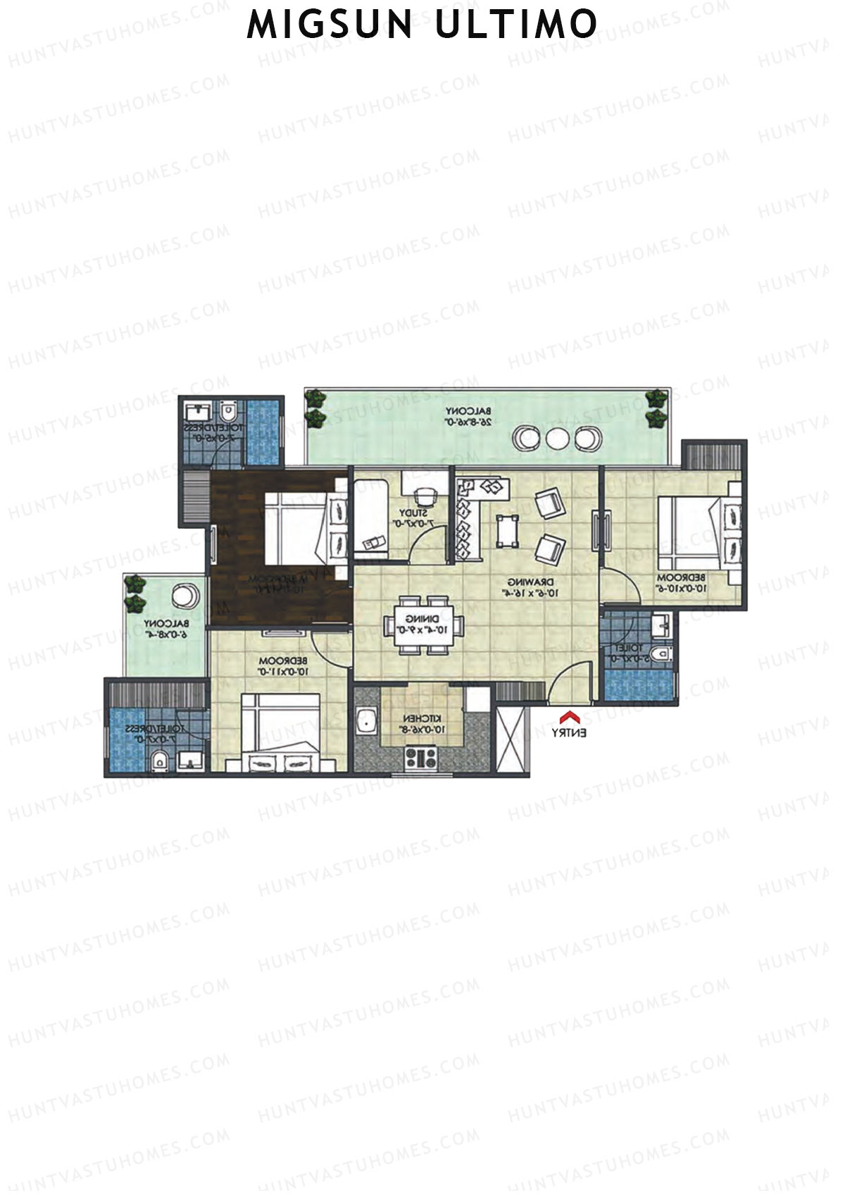 Migsun Ultimo Sun 4 Unit 7 Floor Plan