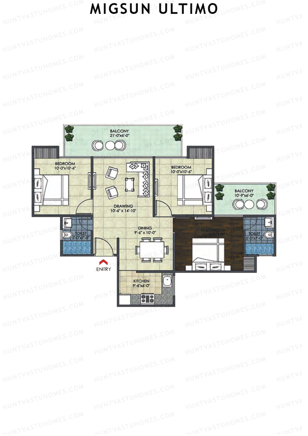 Migsun Ultimo Sun 4 Unit 8 Floor Plan