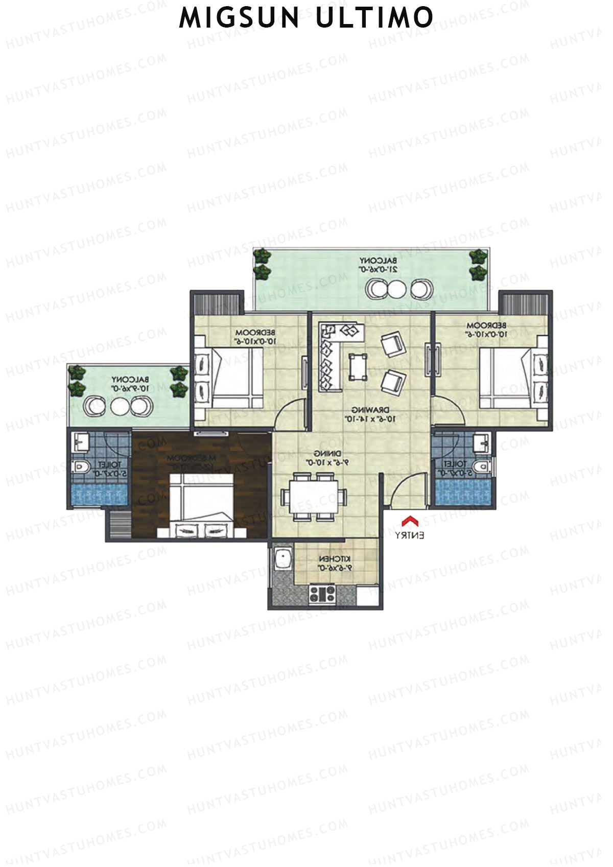 Migsun Ultimo Sun 4 Unit 9 Floor Plan