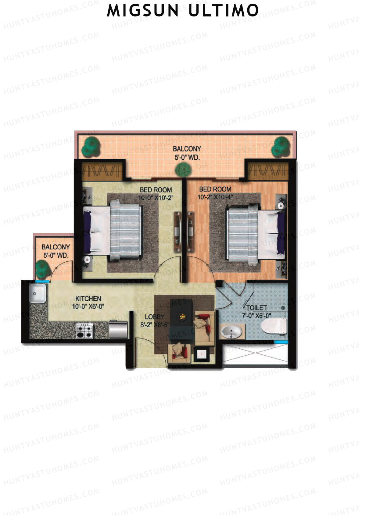 Migsun Ultimo Sun 5 Unit 5 Floor Plan