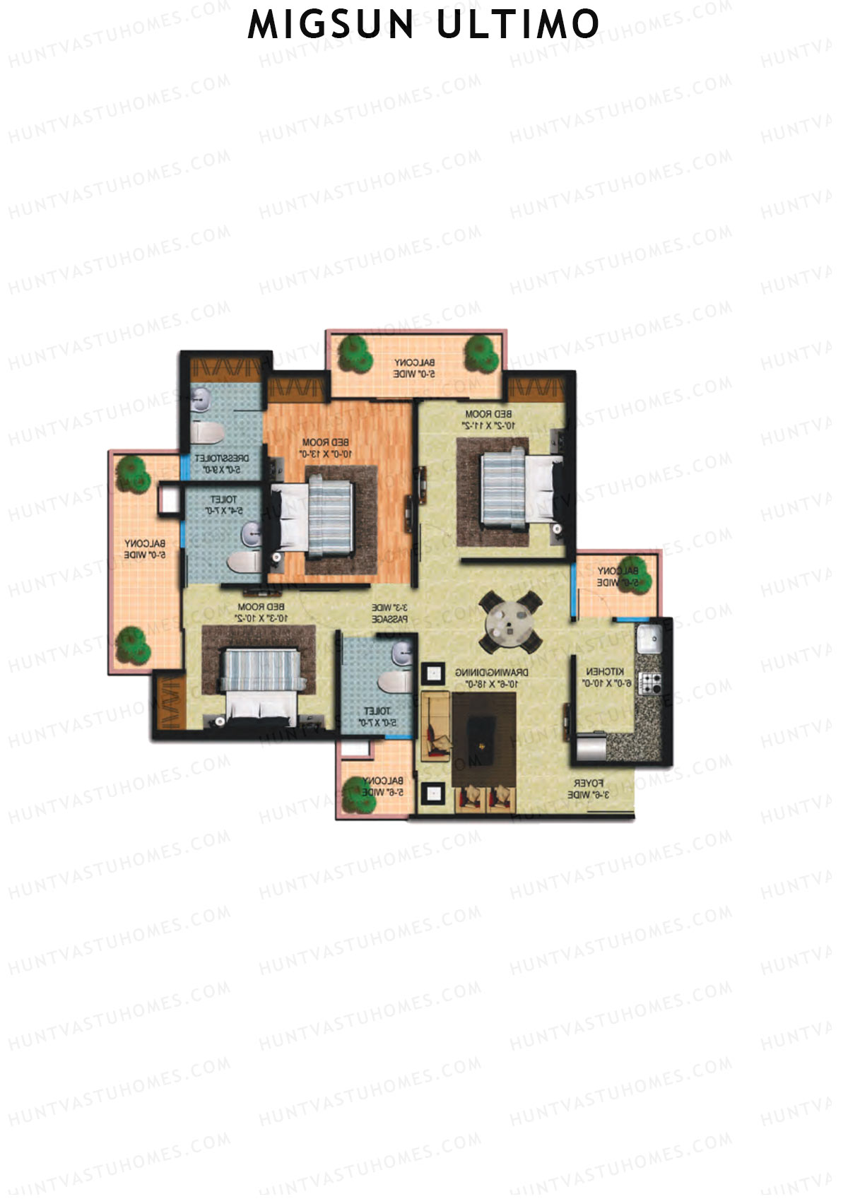Migsun Ultimo Sun 5 Unit 6 Floor Plan