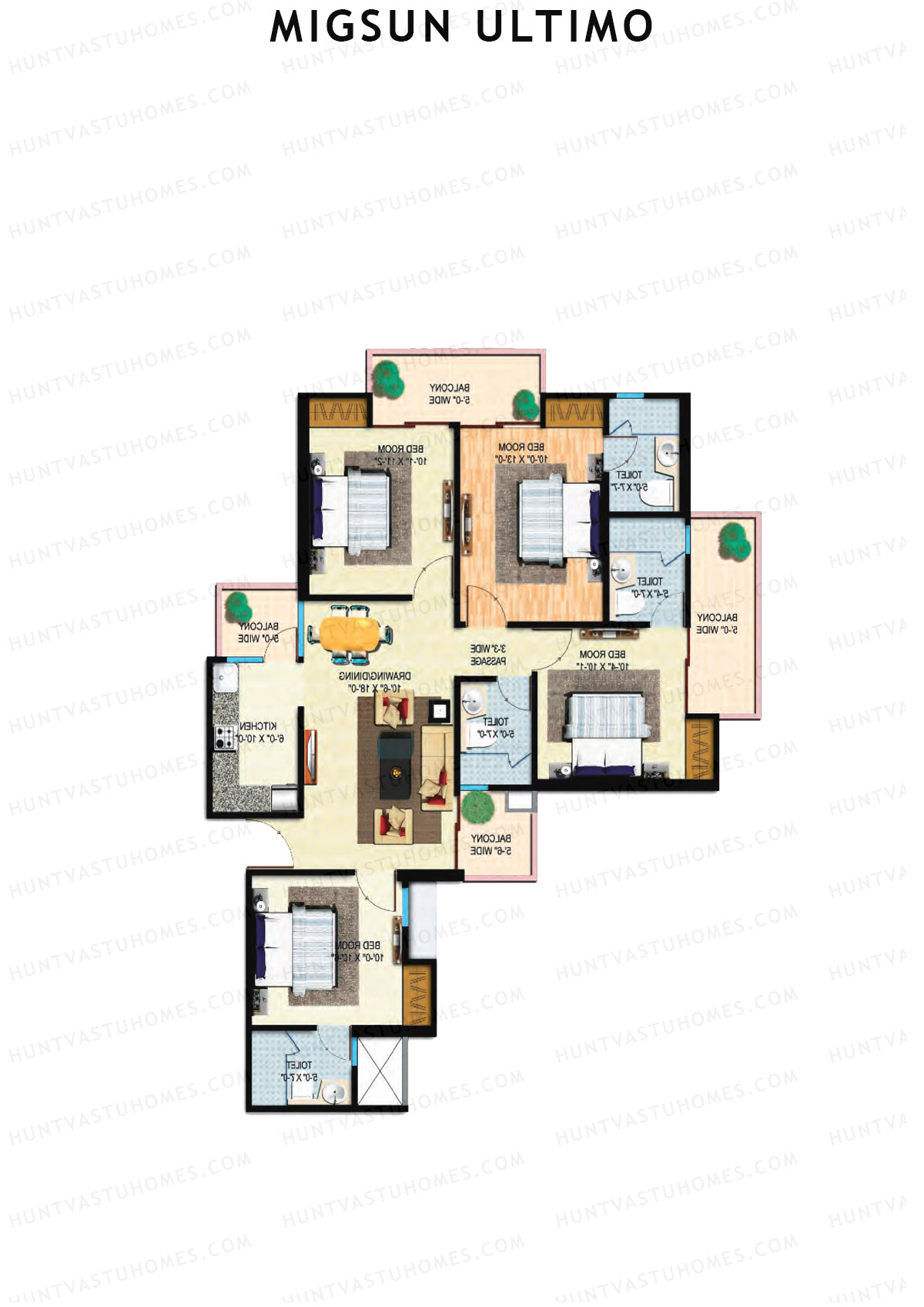 Migsun Ultimo Sun 5 Unit 7 Floor Plan