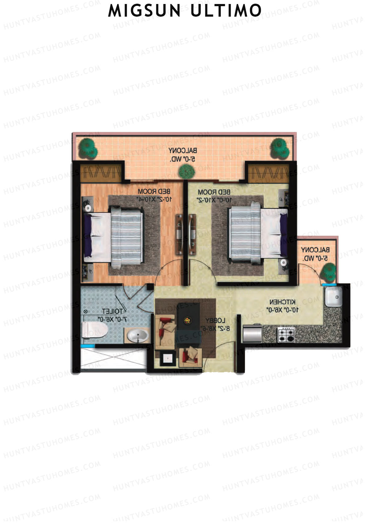 Migsun Ultimo Sun 6 Unit 1 Floor Plan