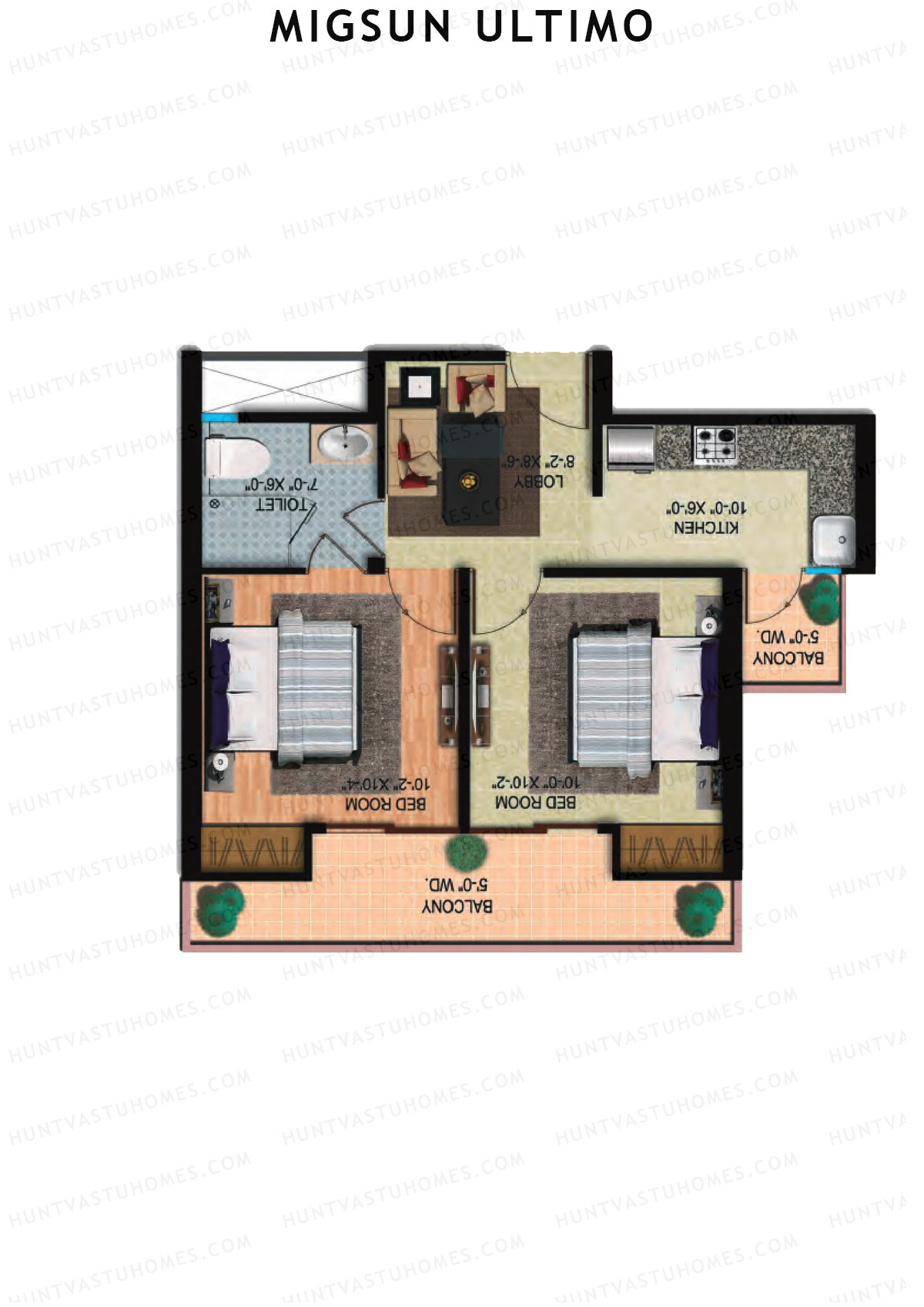 Migsun Ultimo Sun 6 Unit 2 Floor Plan