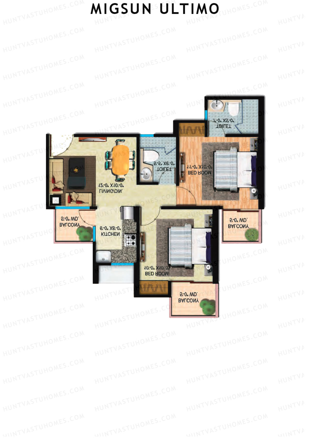 Migsun Ultimo Sun 6 Unit 3 Floor Plan