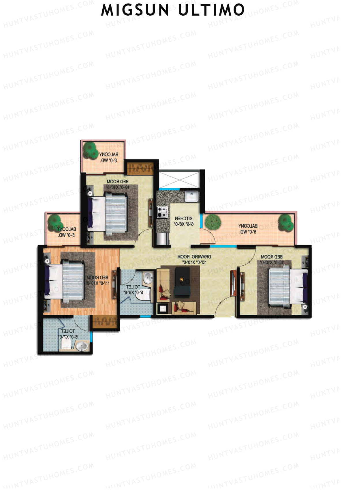Migsun Ultimo Sun 6 Unit 5 Floor Plan