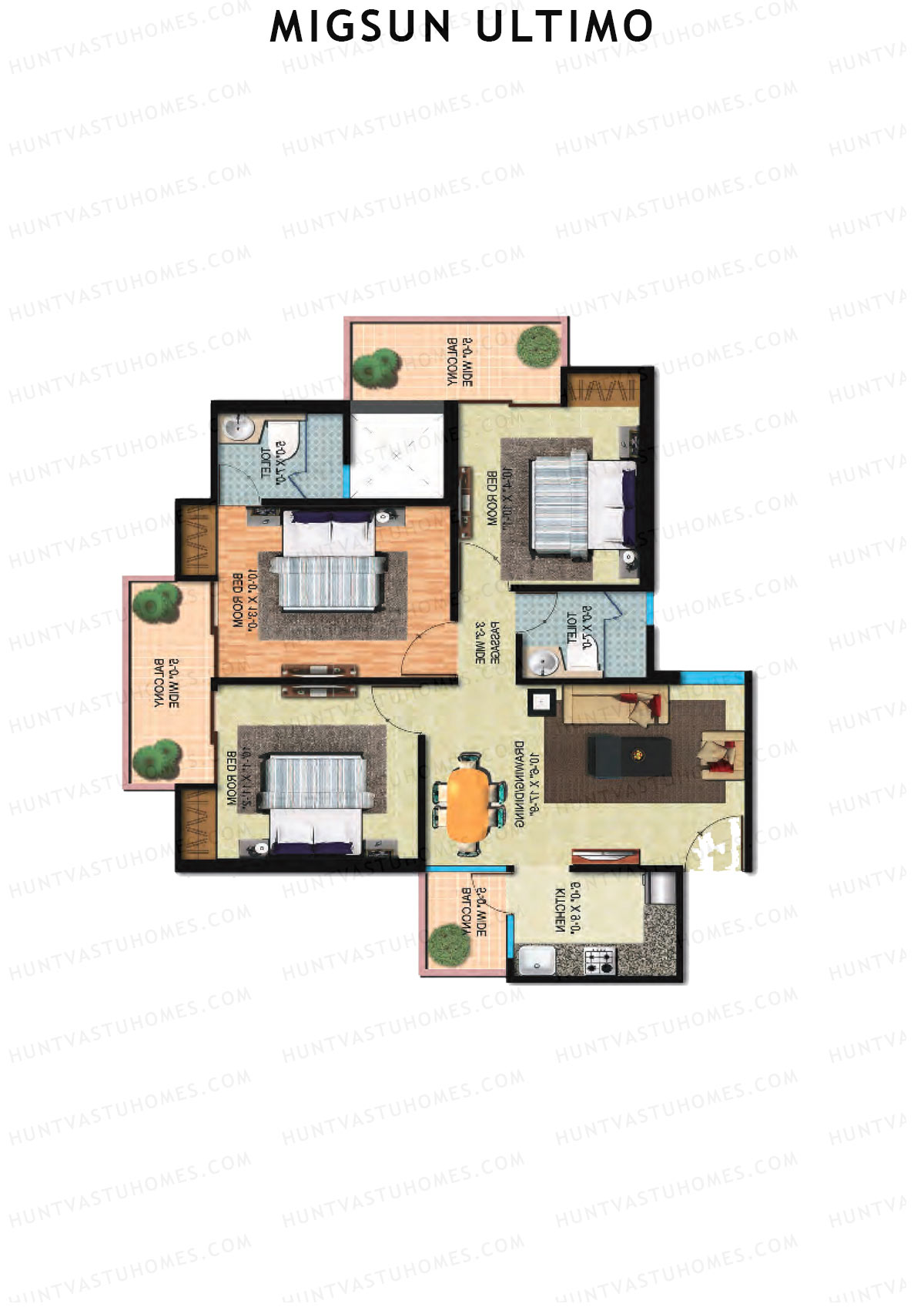 Migsun Ultimo Sun 6 Unit 6 Floor Plan