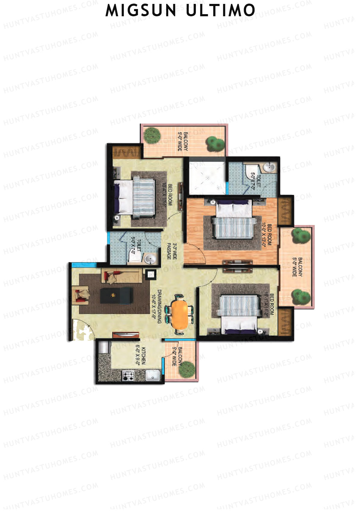 Migsun Ultimo Sun 6 Unit 7 Floor Plan