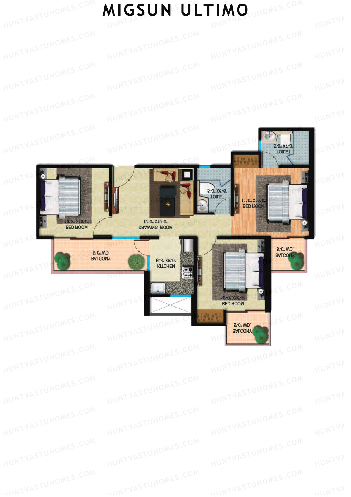 Migsun Ultimo Sun 7 Unit 5 Floor Plan