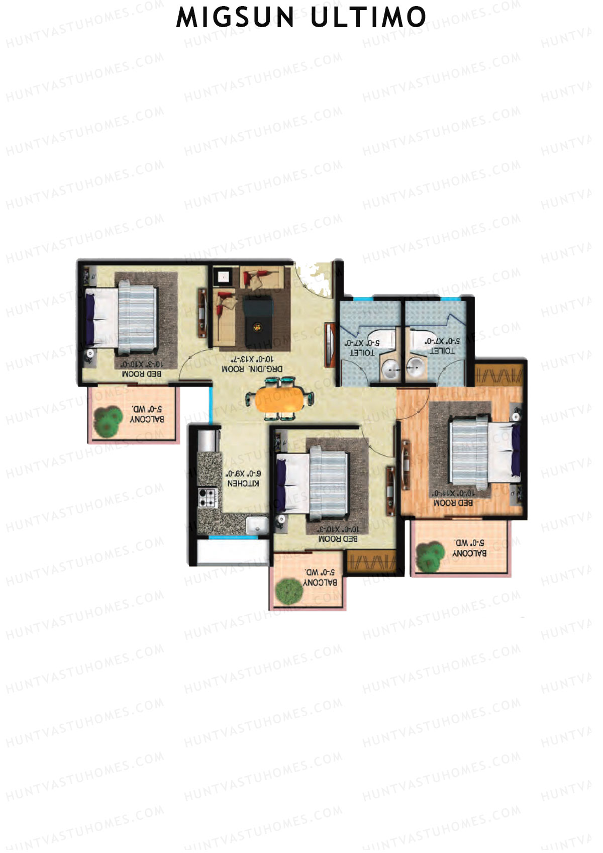 Migsun Ultimo Sun 7 Unit 6 Floor Plan