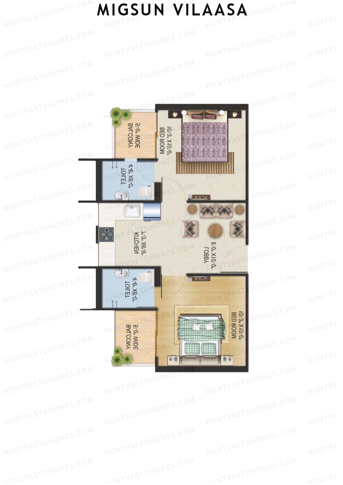 Migsun Vilaasa Sun 1 Unit 4 Floor Plan
