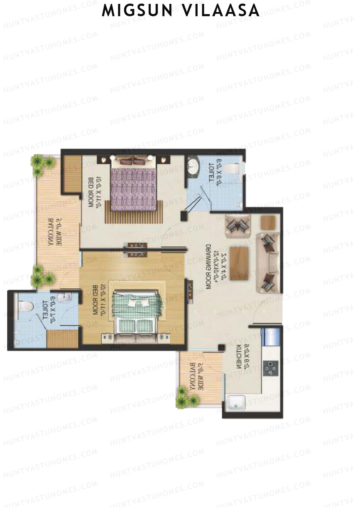 Migsun Vilaasa Sun 1 Unit 5 Floor Plan