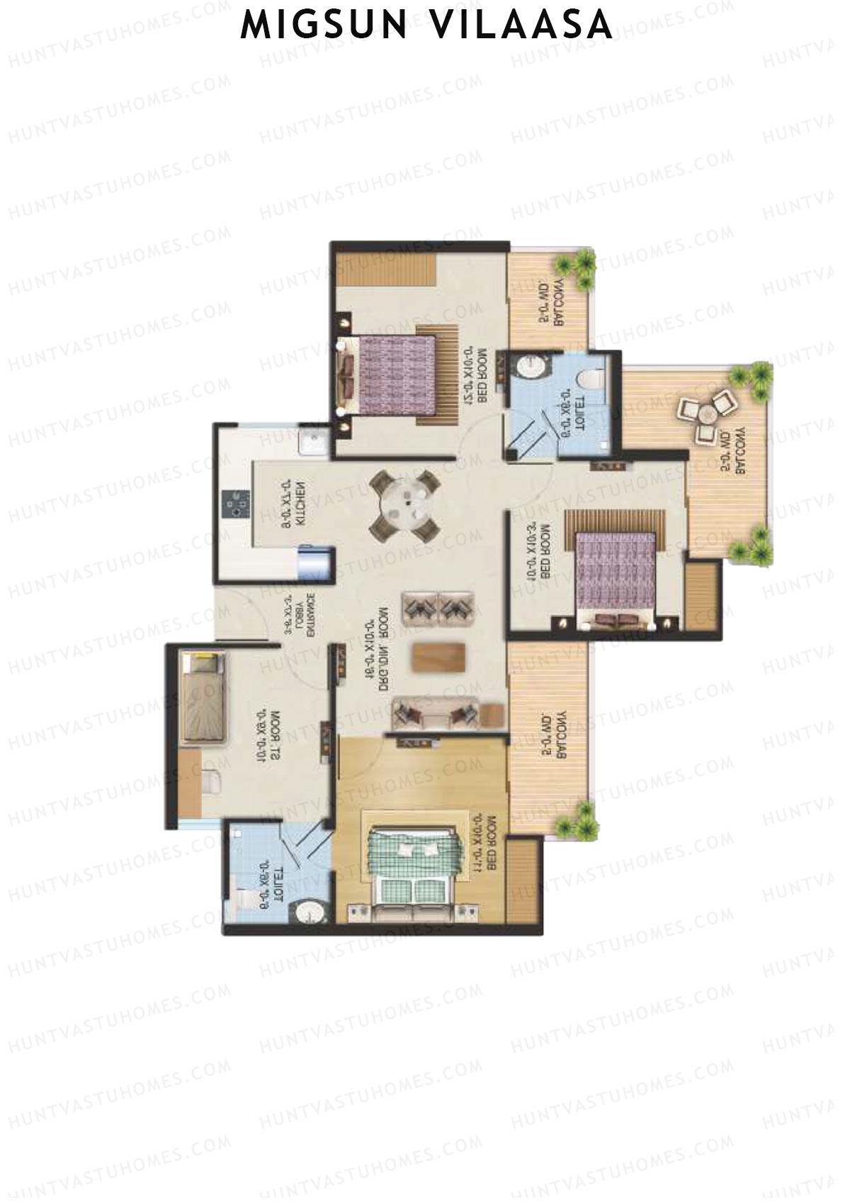 Migsun Vilaasa Sun 1 Unit 9 Floor Plan