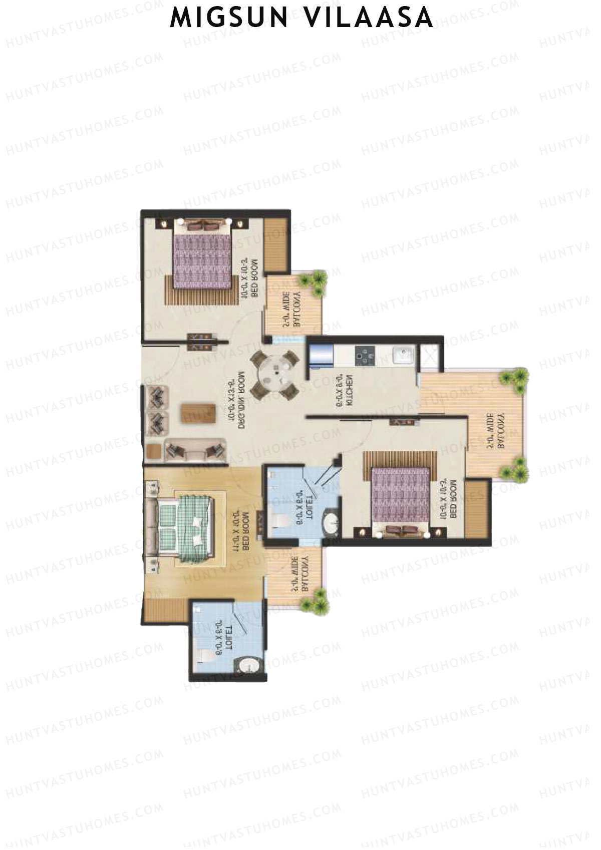 Migsun Vilaasa Sun 2 Unit 6 Floor Plan
