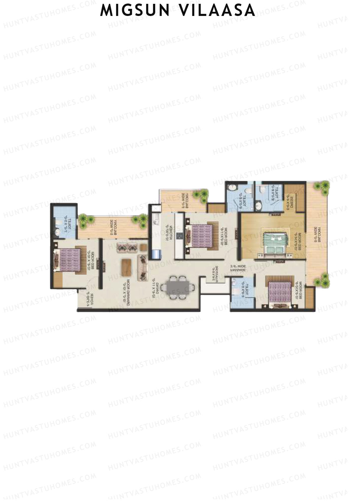 Migsun Vilaasa Sun 2 Unit 8 Floor Plan