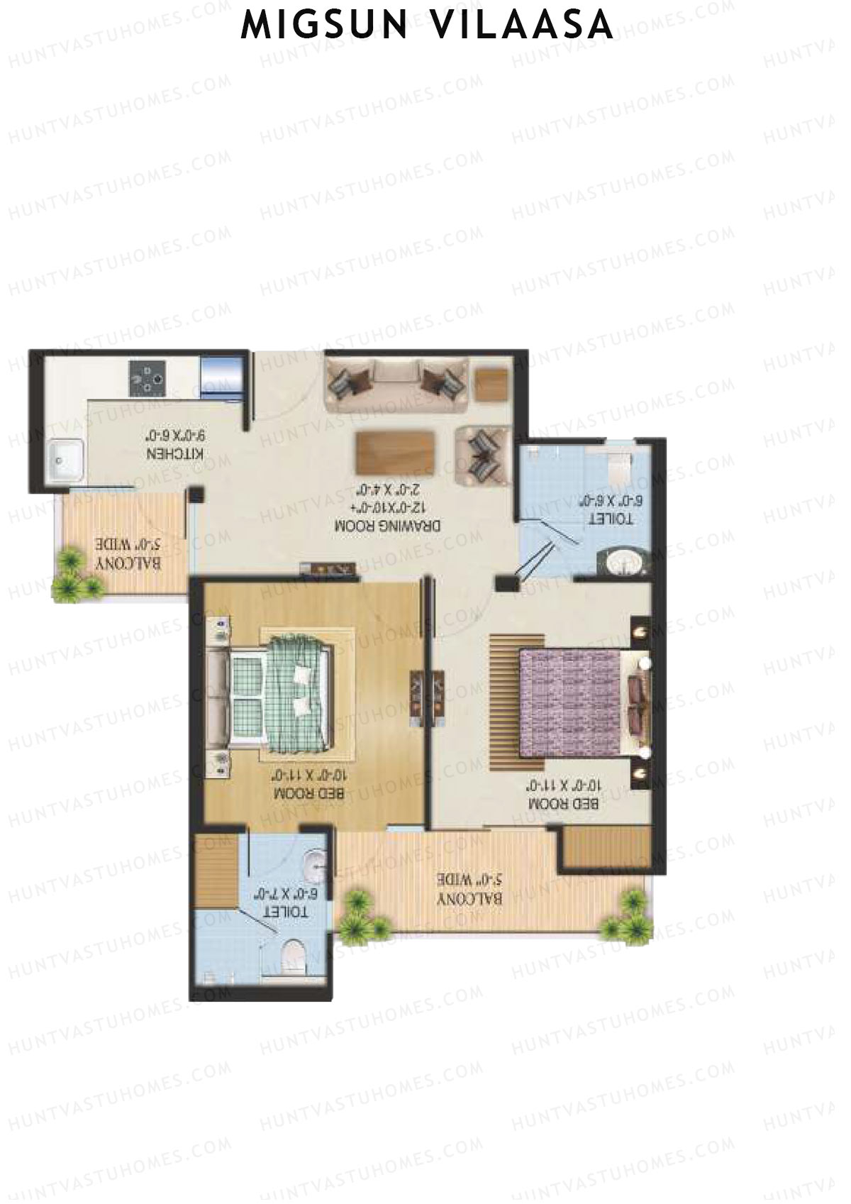 Migsun Vilaasa Sun 3 Unit 1 Floor Plan