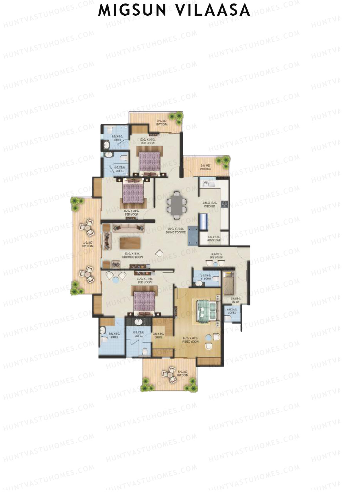Migsun Vilaasa Sun 3 Unit 4 Floor Plan