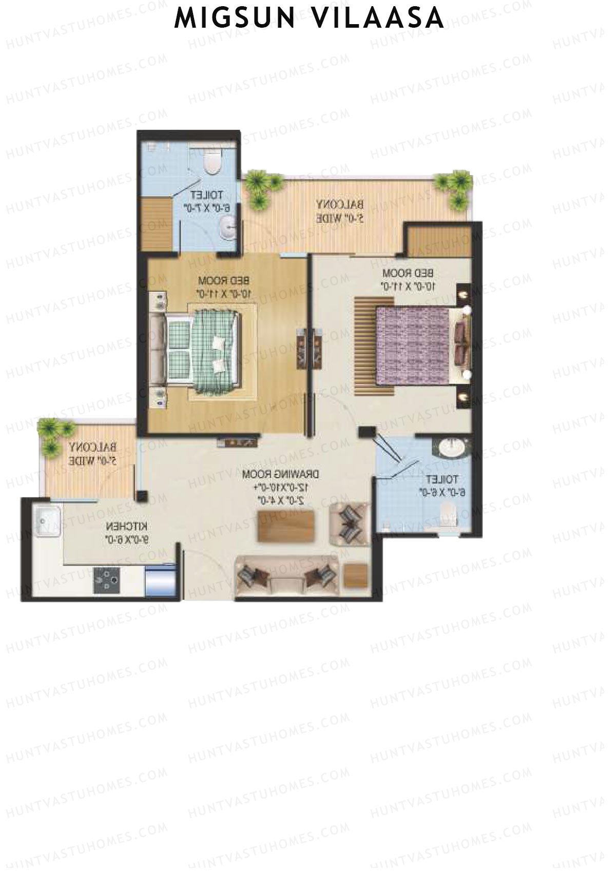 Migsun Vilaasa Sun 3 Unit 8 Floor Plan