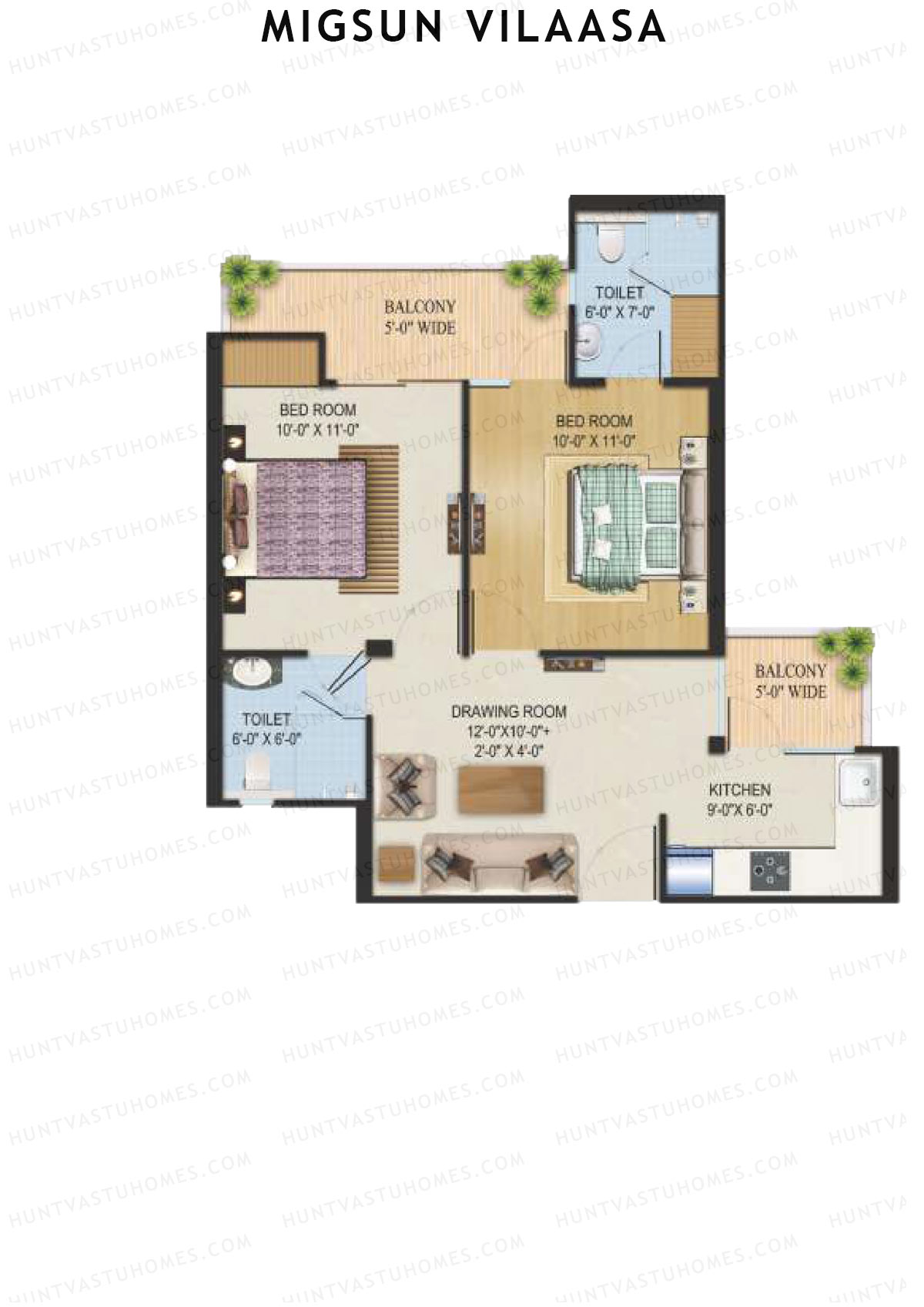 Migsun Vilaasa Sun 4 Unit 1 Floor Plan