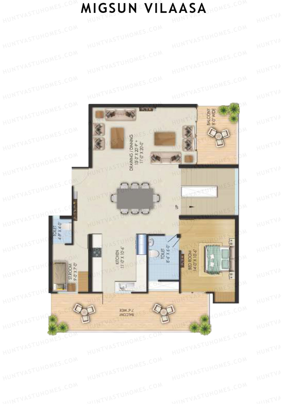 Migsun Vilaasa Sun 4 Unit 5 (Duplex ) Floor Plan