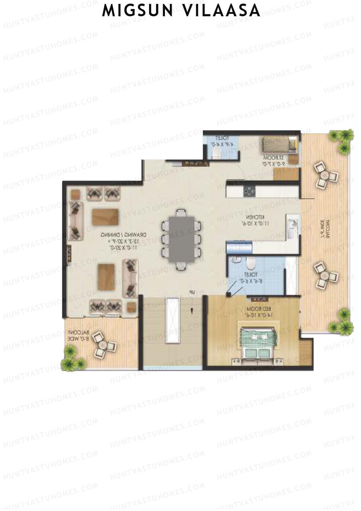 Migsun Vilaasa Sun 4 Unit 7 (Duplex ) Floor Plan