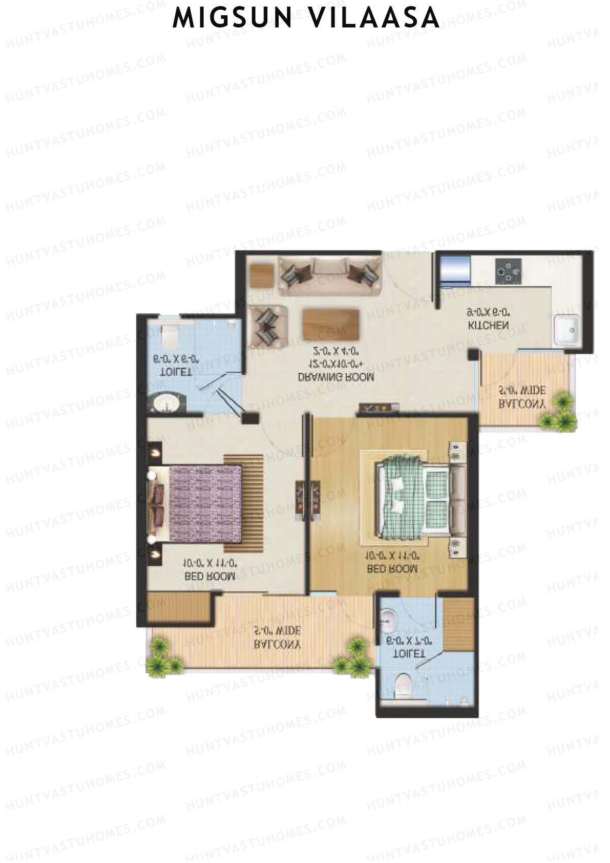 Migsun Vilaasa Sun 4 Unit 8 Floor Plan