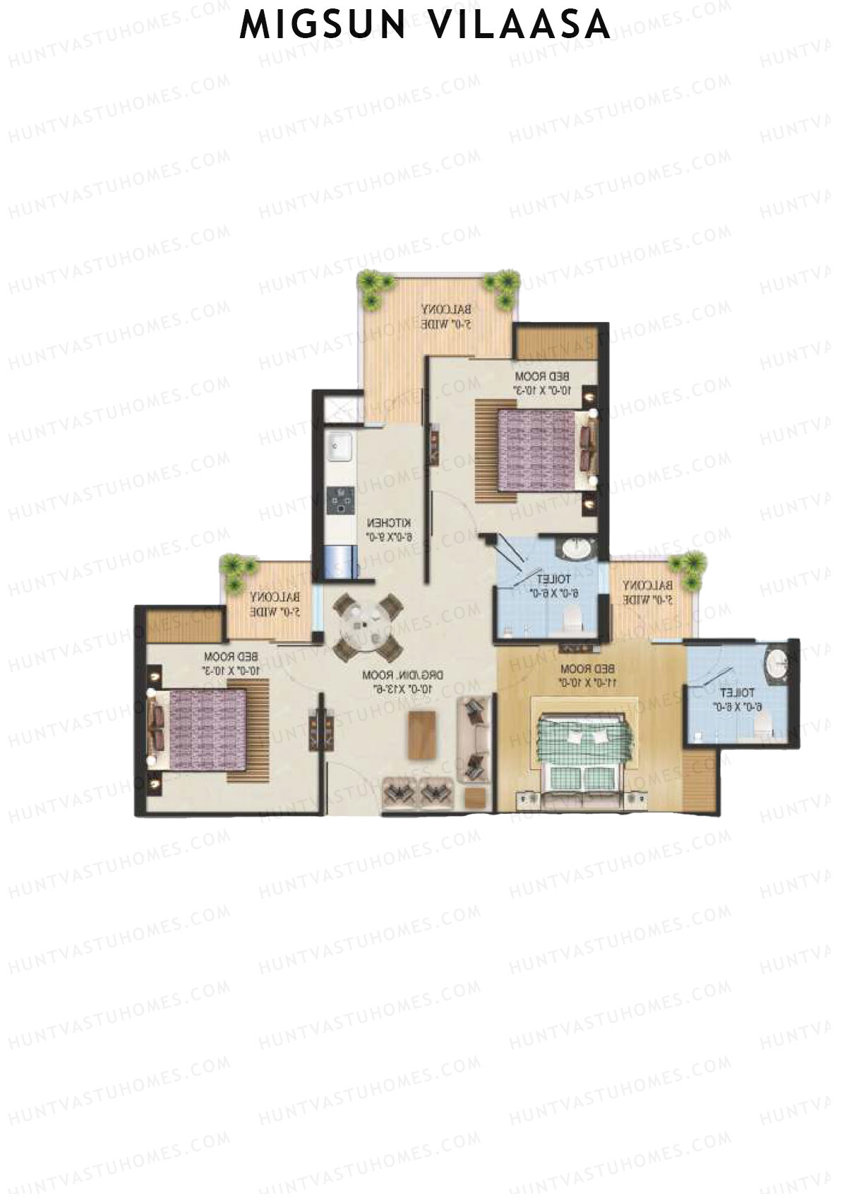 Migsun Vilaasa Sun 5 Unit 6 Floor Plan